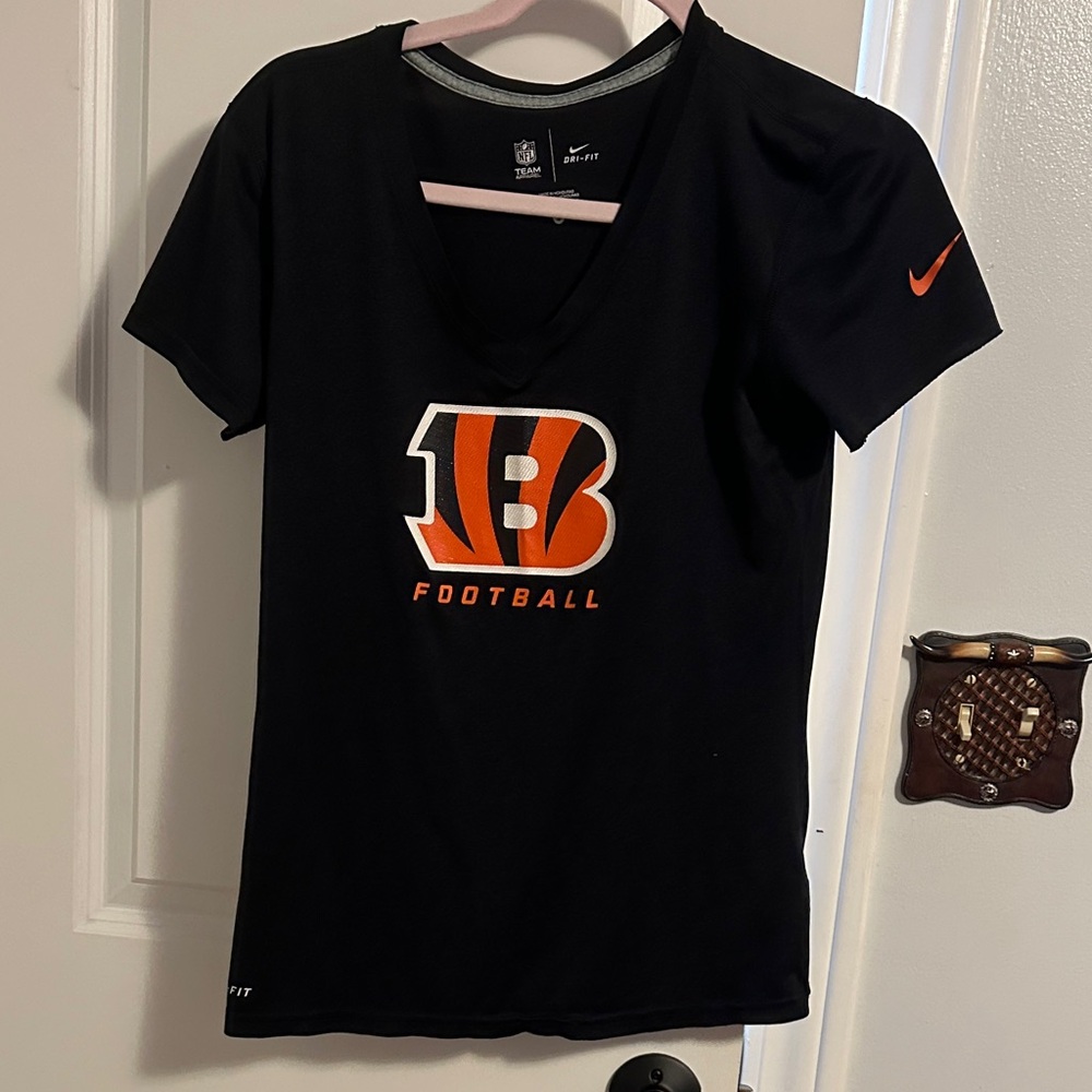 Nike Black and Orange Women's Football Jersey